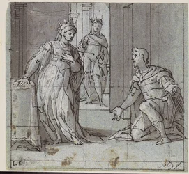 Haman Pleading Esther for His Life