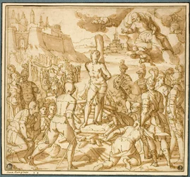 Study for Saint James Saving an Innocent from the Flames