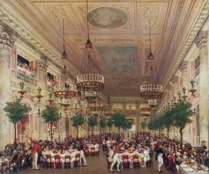 Banquet given at the Tuileries for the marriage of Leopold I to Princess Louise Marie of Orleans