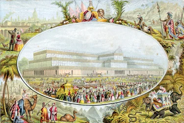 Queen Victoria Arriving to Open the Great Exhibition at the Crystal Palace, London