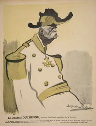 General Duchesne, member of the War Council, illustration from 