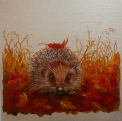 Hedgehog with Leaf, 2024