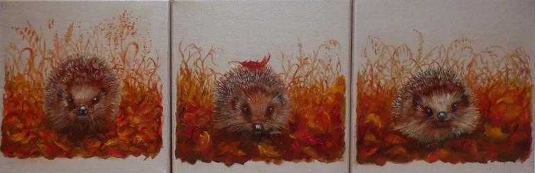 Hedgehogs in Autumn, 2024