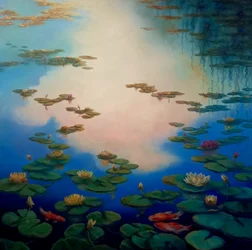 Waterlilies and Goldfish, 2021