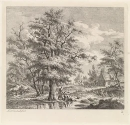 Two Boys by a Lake