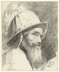 Bust of a Warrior with Helmet