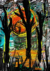 Abstract Forest Glow