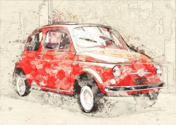 Red Car Sketch