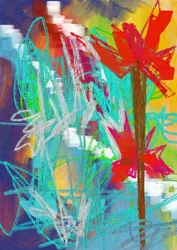 Vibrant Abstract Flower