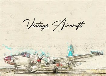 Vintage Aircraft Sketch