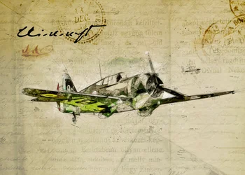 Vintage Aviation Sketch