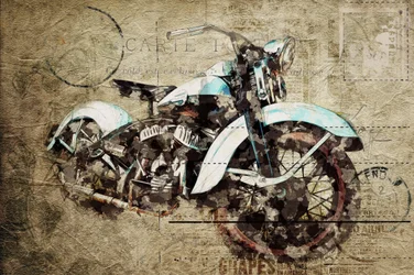 Vintage Motorcycle Grunge