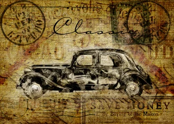 Postcard Antique Car
