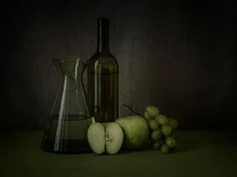Moody Green Still Life