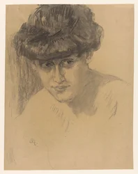 Bust of a Woman with Hair Up