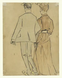 Walking Couple