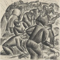 Potato Diggers at Work in the Field