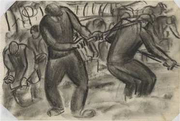 Potato Diggers in the Field