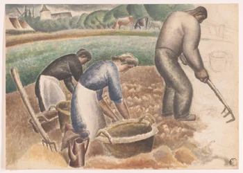 Potato Gatherers in the Field