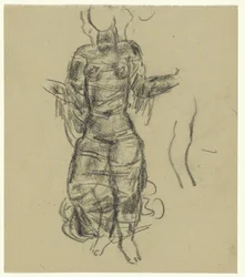 Dancing Woman in Transparent Draperies