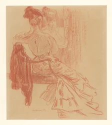 Seated Lady Before Mirror