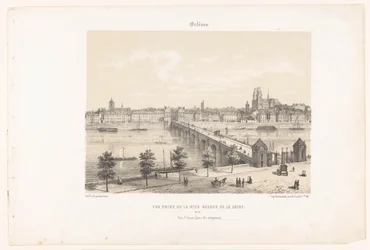 View of Orléans from the Left Bank of the Loire (Contemporary France)