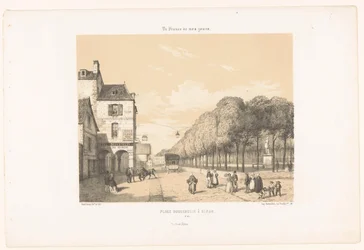 View of the Place Du Guesclin in Dinan