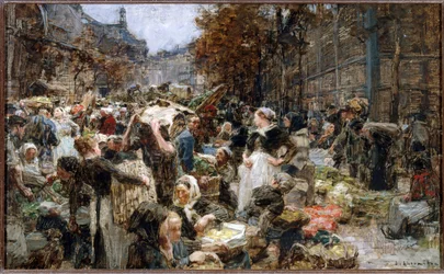Provisioning of the Halles, Sketch for the Town Hall of Paris, circa 1888-1889