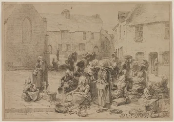 The Apple Market at Landerneau, 1878