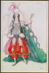 Costume Design for Jane Marnac as Zobeide from 