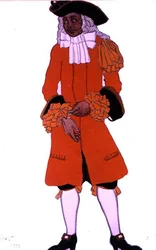 Costume Design for a Huntsman, from Sleeping Beauty