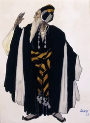 Costume design for a Jewish Elder for the drama 