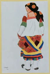Costume design for a Peasant Girl