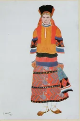 Costume design for a Peasant Girl