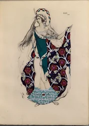 Costume design for the ballet Artémis troublée by Paul Paray