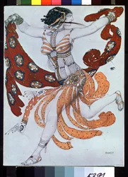 Costume Design for the Ballet Cleopatra by A. Arensky