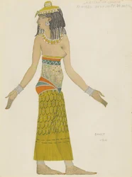 Costume Design for the Ballet Hélène de Sparte by E. Verhaeren and D. de Séverac