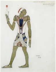 Costume Design for the Ballet Hélène de Sparte by E. Verhaeren and D. de Séverac, 1912