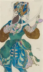 Costume Design for the Ballet Scheherazade by N. Rimsky-Korsakov