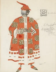 Costume Design for the Play The Martyrdom of St. Sebastian by Gabriele D