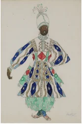 Costume design for the revue Aladin, or the Wonderful Lamp