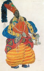 Costume of the Chief-Eunuch for Rimski-Korsakov