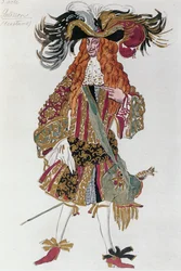 Costume Sketch for Galisson, the Prince