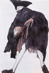 Costume Sketch for a Musician from the Ballet 
