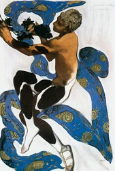 Faun, Costume Sketch for Claude Debussy
