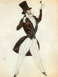 Florestan, Costume Sketch for the Ballet 
