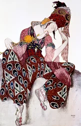 Iskander, Costume Design for the Ballet La Peri Music by Paul Dukas