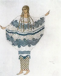 Nymph, costume sketch for Claude Debussy