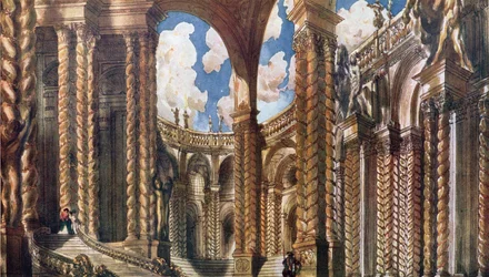 Scenery Design for the Betrothal, from Sleeping Beauty