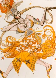 The Firebird, Costume for The Firebird, the Ballet by Igor Stravinsky
